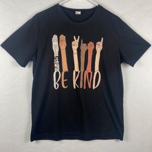 Visibly Black | Be Kind‎ Sign Language Hand Talking T-Shirt | Women’s Lar…
